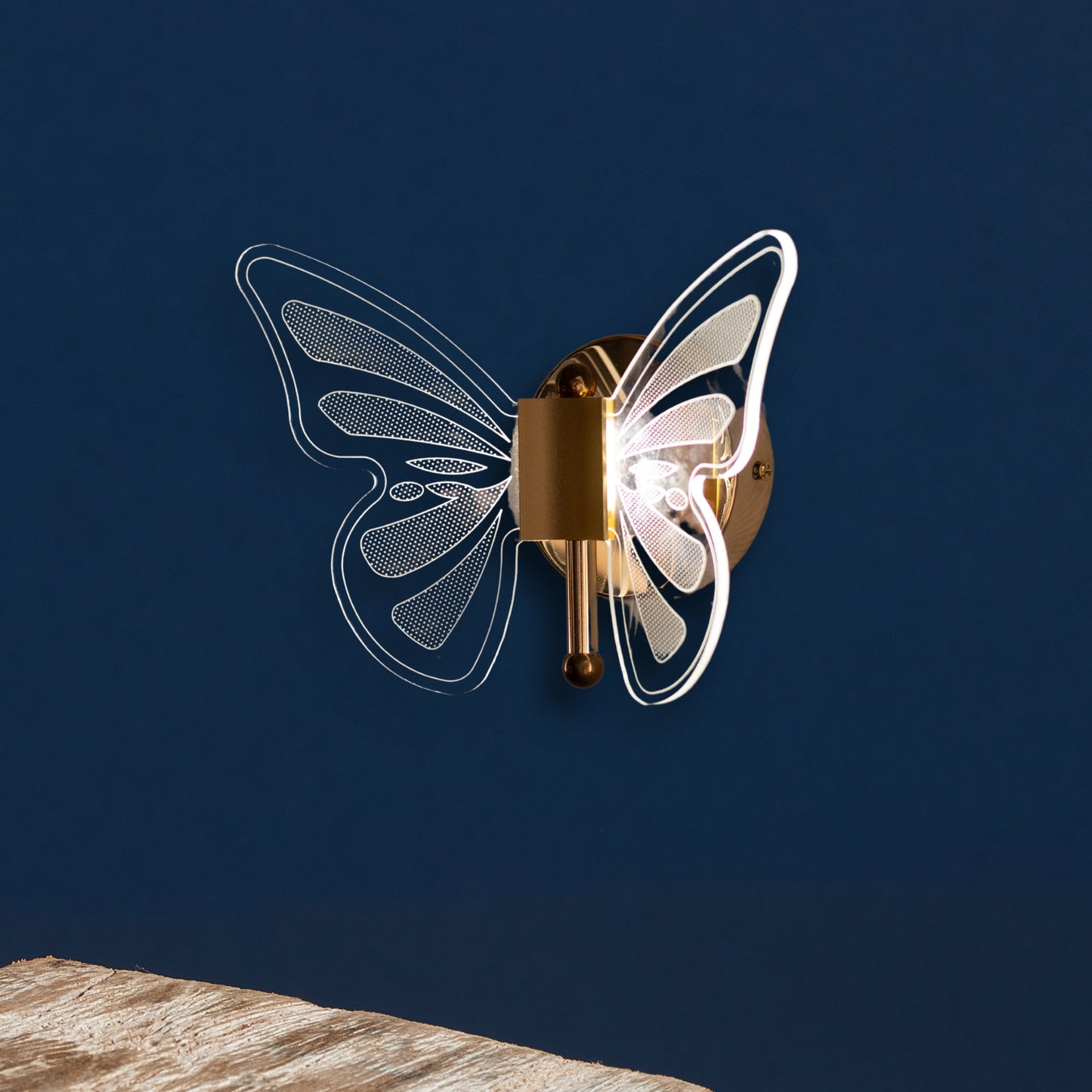 Butterfly wall light