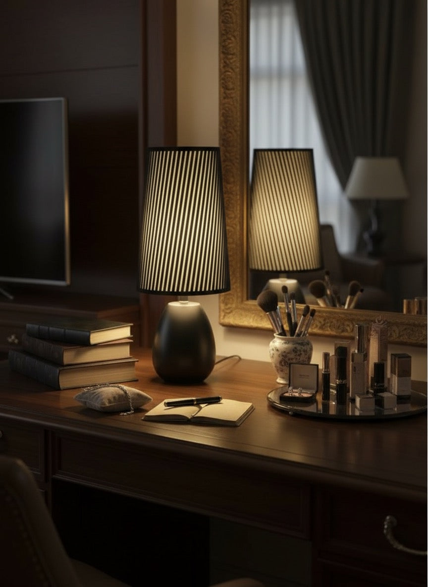 Velvet Noir Table Lamp