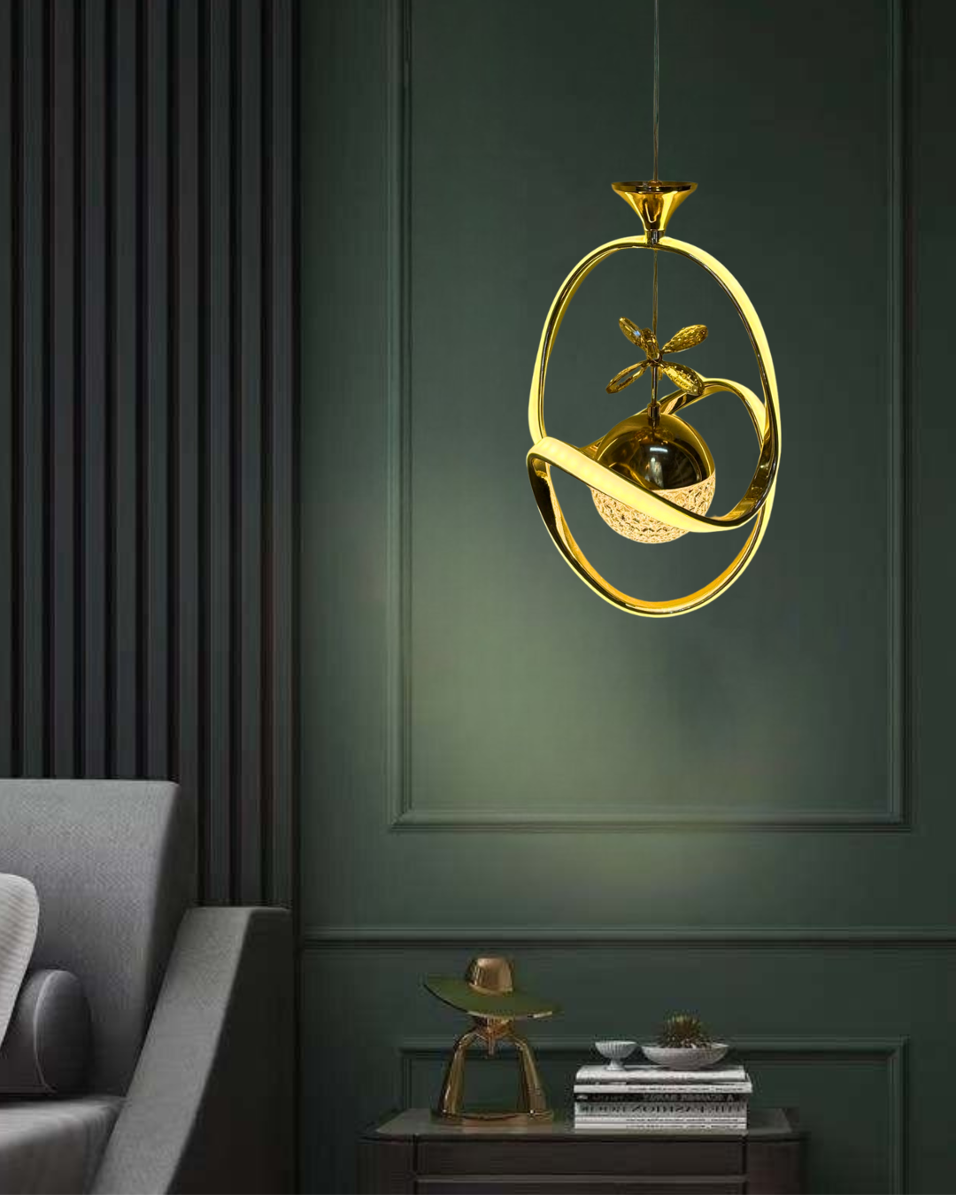 Modern Artistic Crystal Pendant Light Fixture