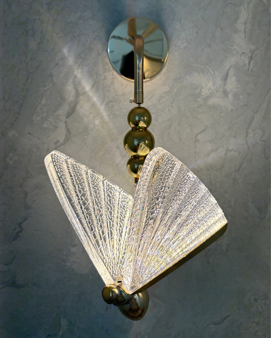 Acrylic Butterfly Wall Light