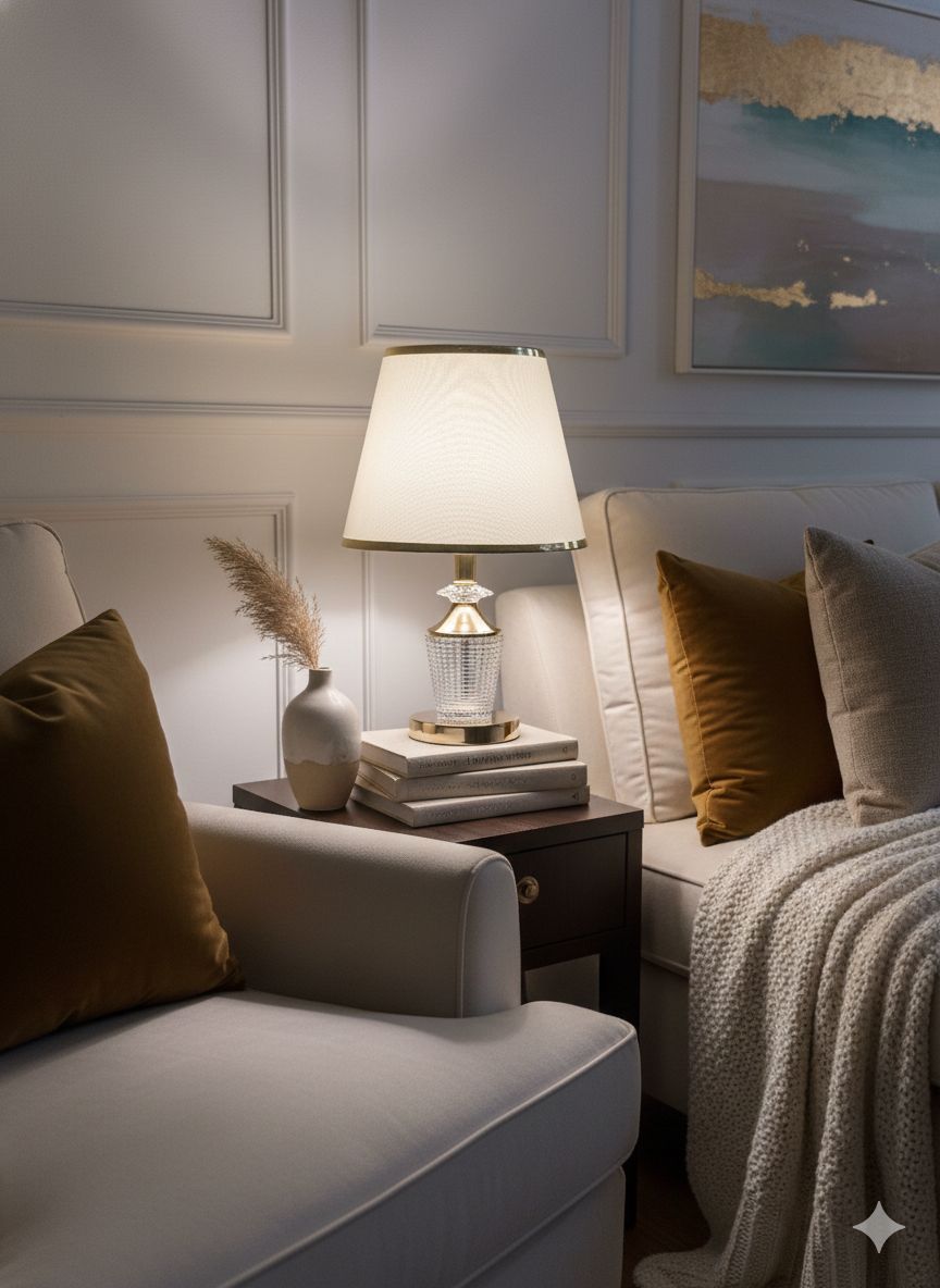 Elegant Crystal Table Lamp