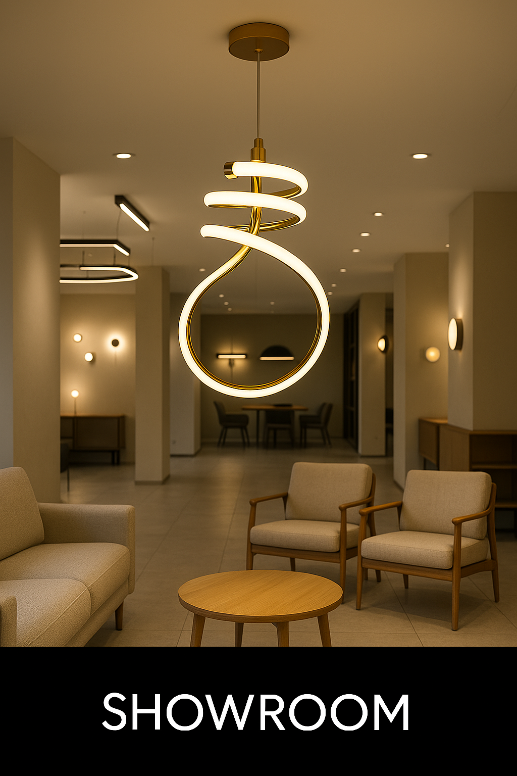 Lumi Spiral Modern LED Pendant Light