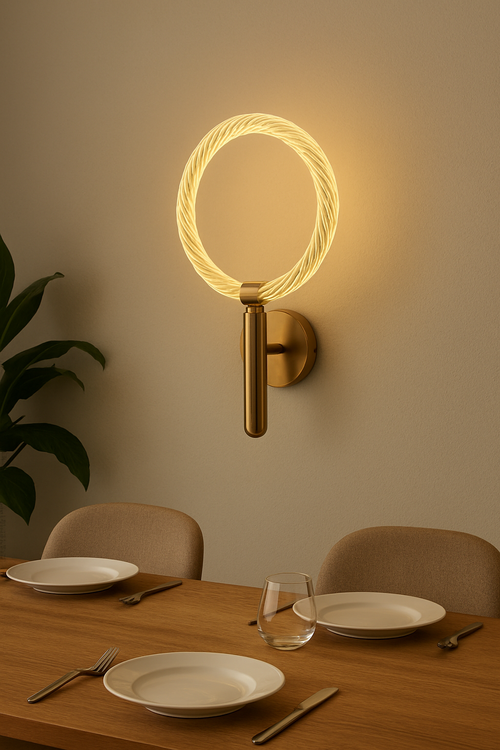 Luminous Halo LED Wall Light