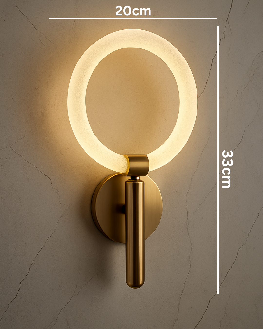 Luminous Halo LED Wall Light