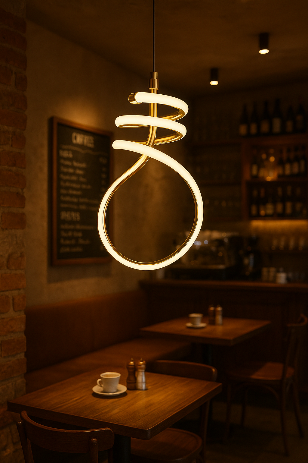 Lumi Spiral Modern LED Pendant Light