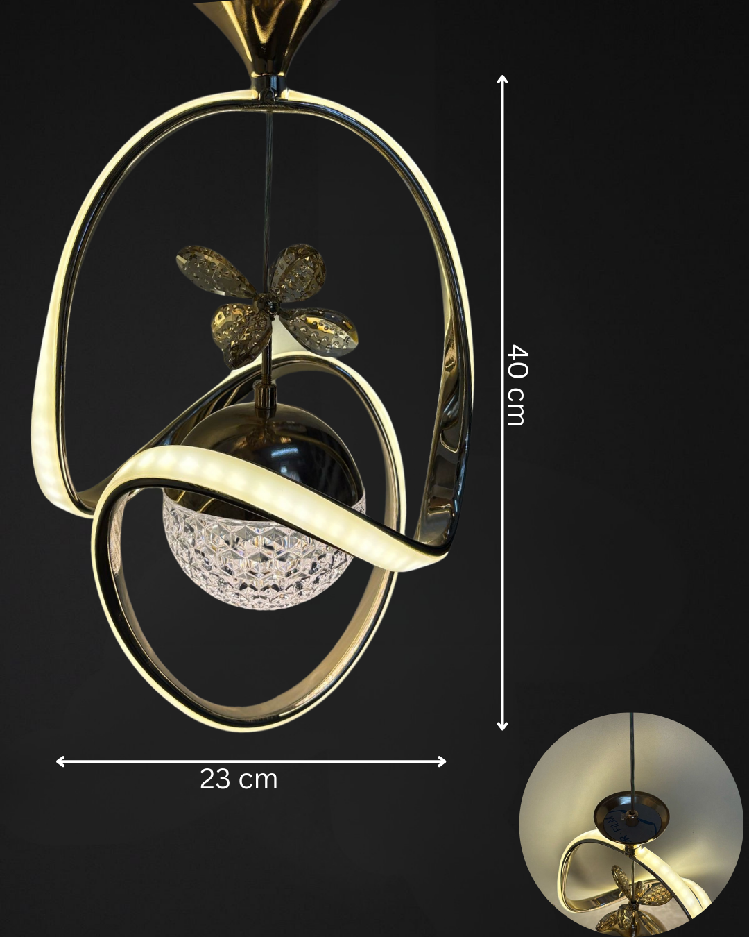 Modern Artistic Crystal Pendant Light Fixture