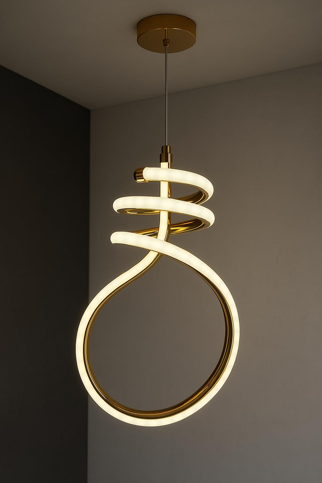 Lumi Spiral Modern LED Pendant Light