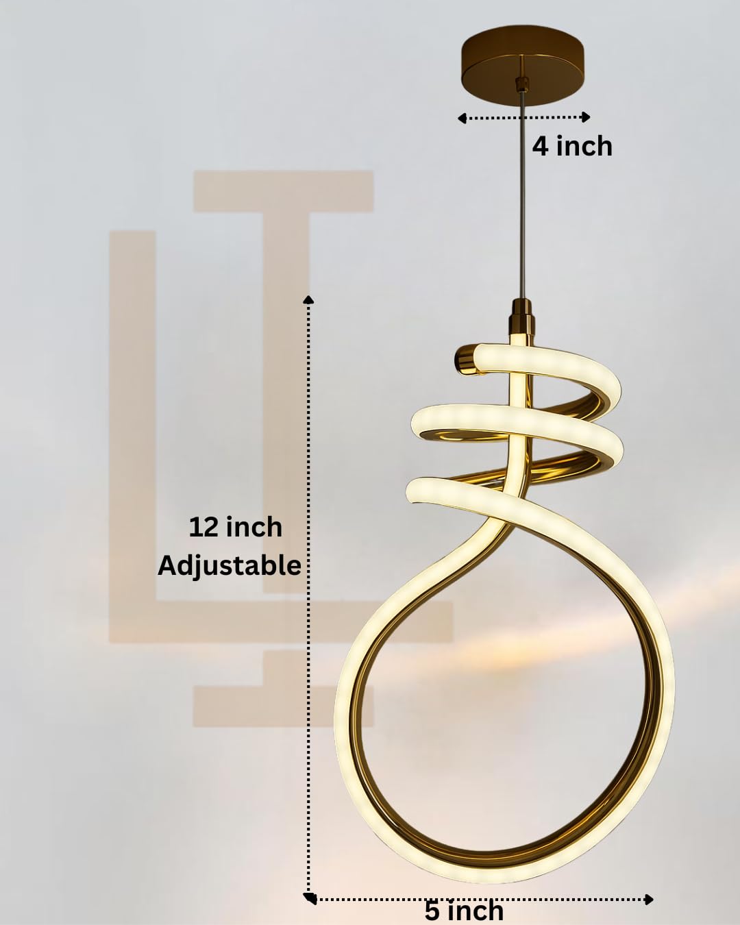 Lumi Spiral Modern LED Pendant Light