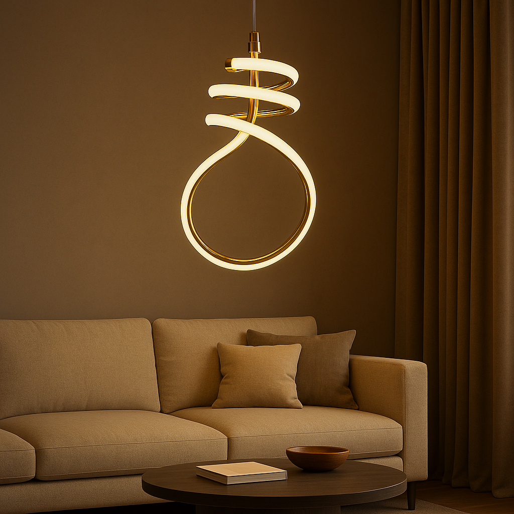 Lumi Spiral Modern LED Pendant Light