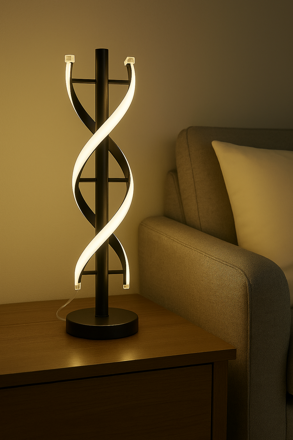 Modern DNA Helix Table Lamp