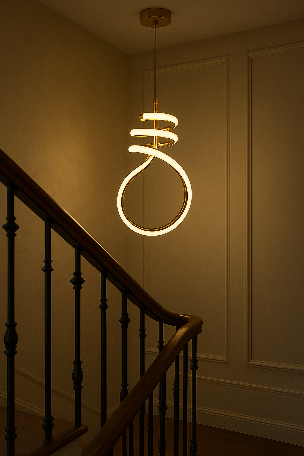 Lumi Spiral Modern LED Pendant Light