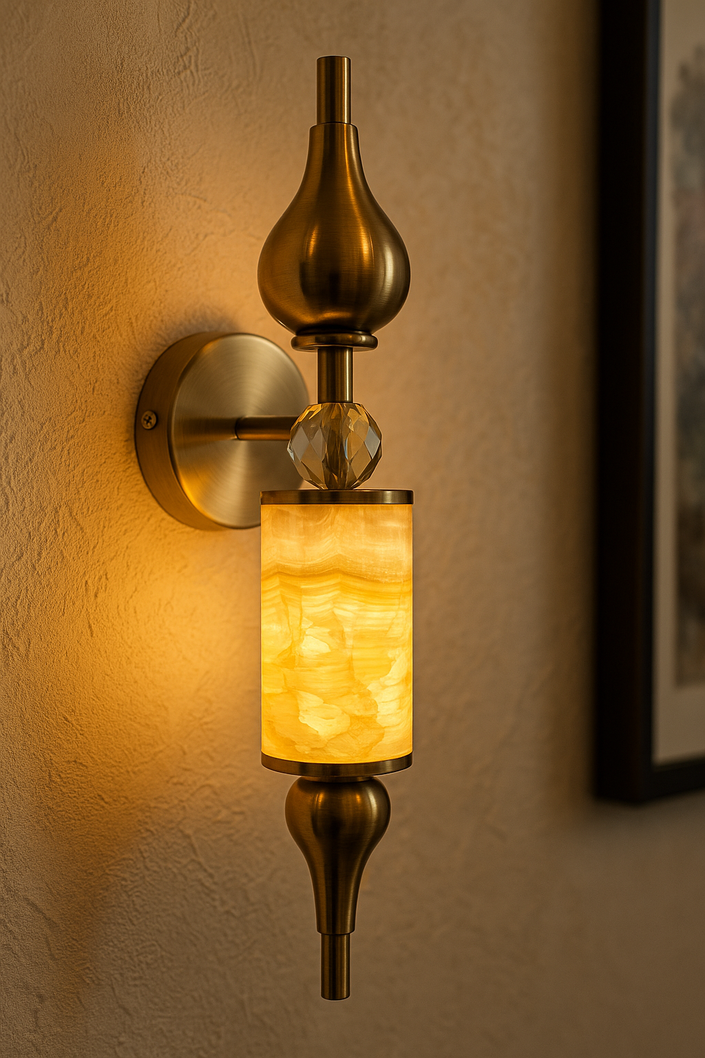Aurelia Onyx Grandeur Wall Sconce