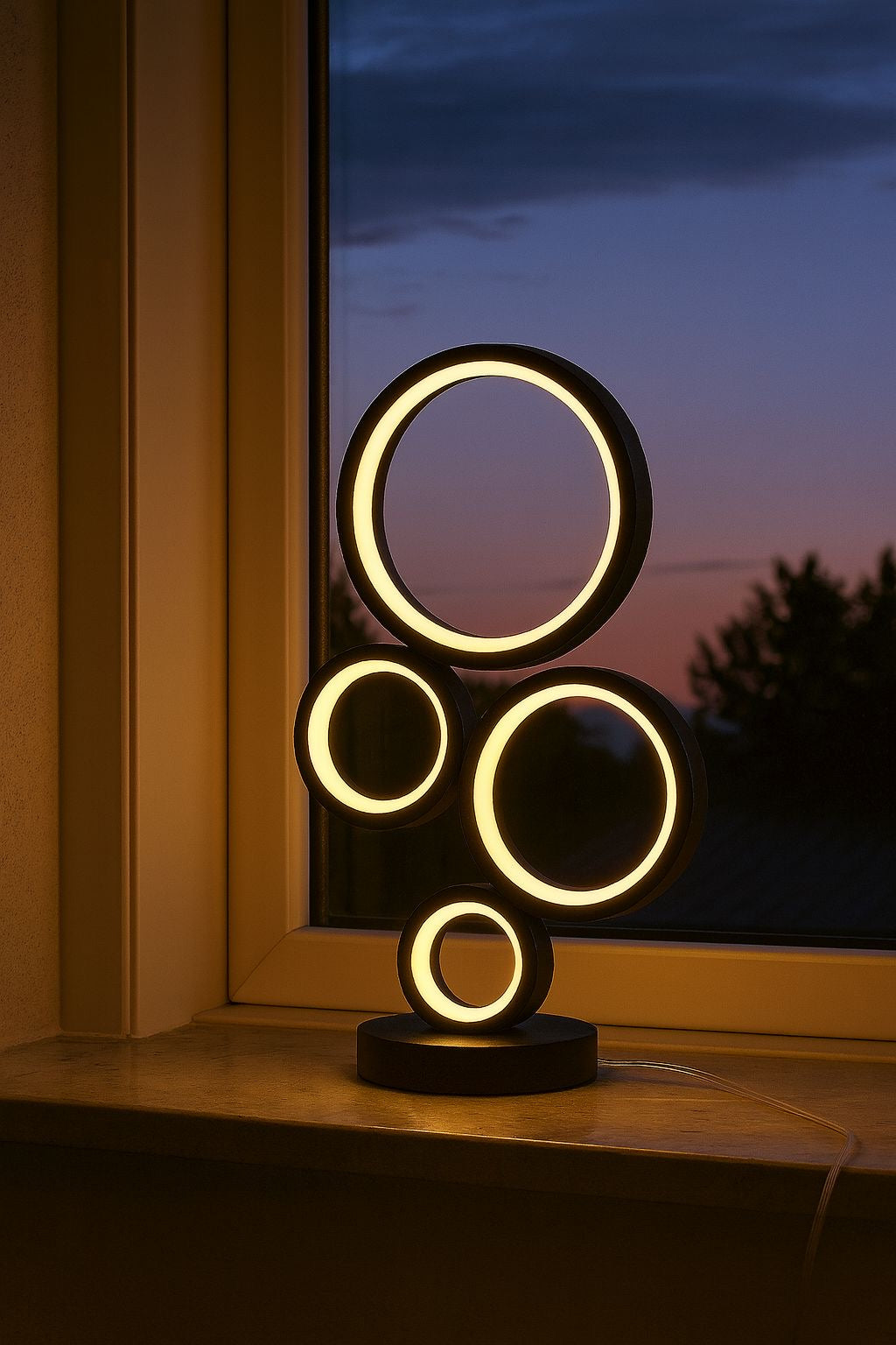 Modern LED Circle Table Lamp
