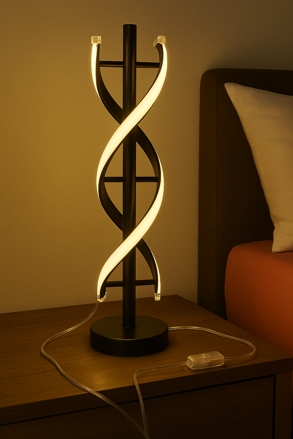 Modern DNA Helix Table Lamp
