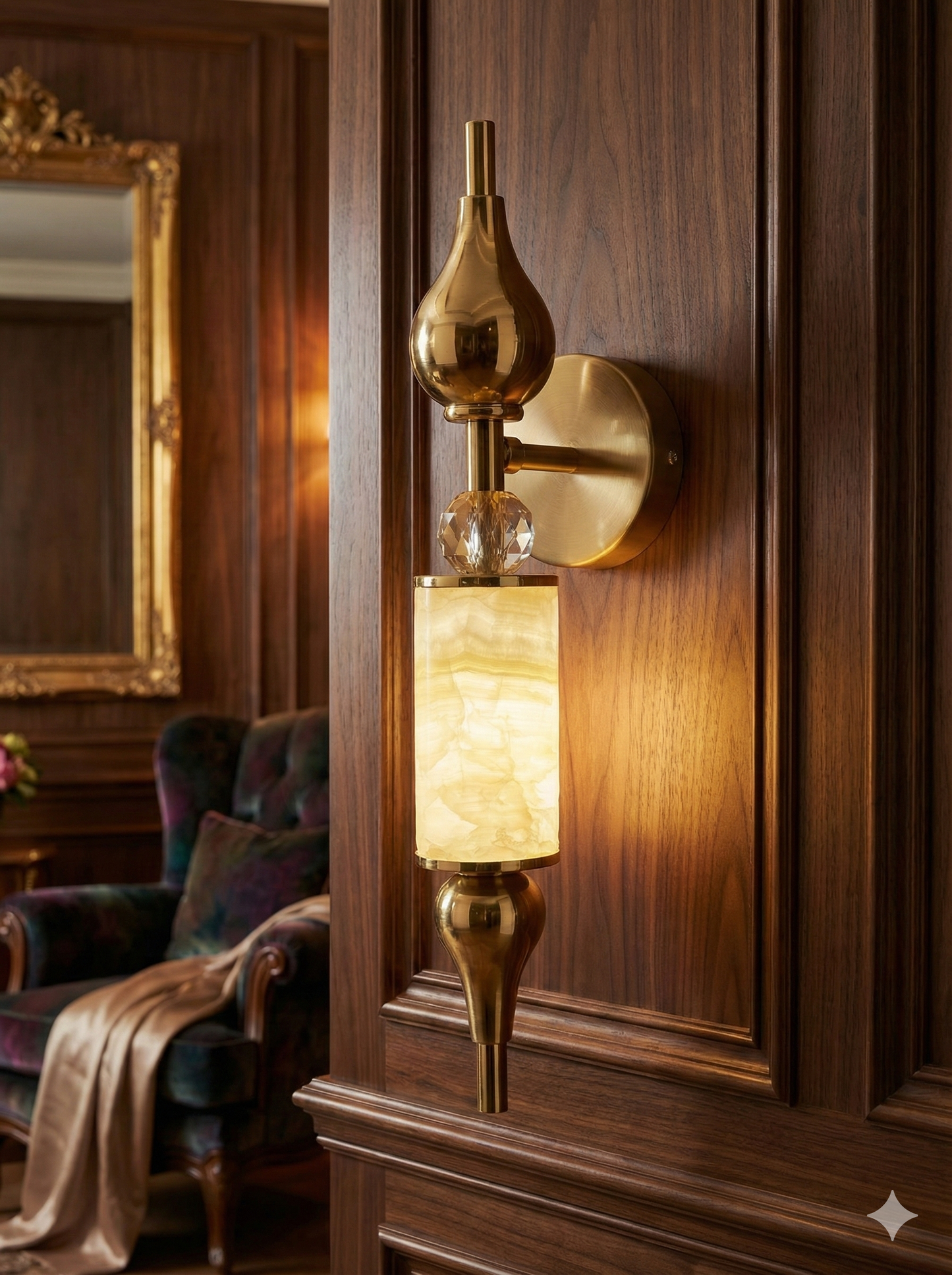 Aurelia Onyx Grandeur Wall Sconce