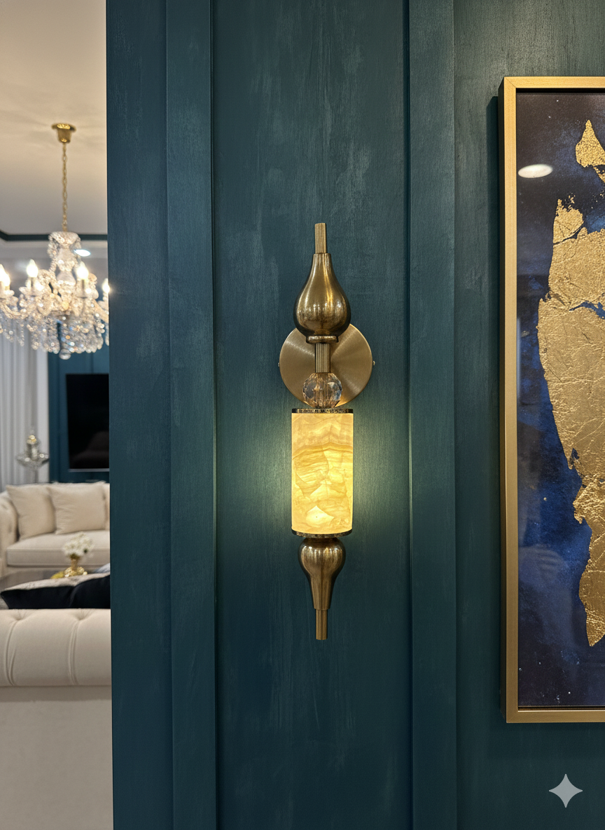 Aurelia Onyx Grandeur Wall Sconce
