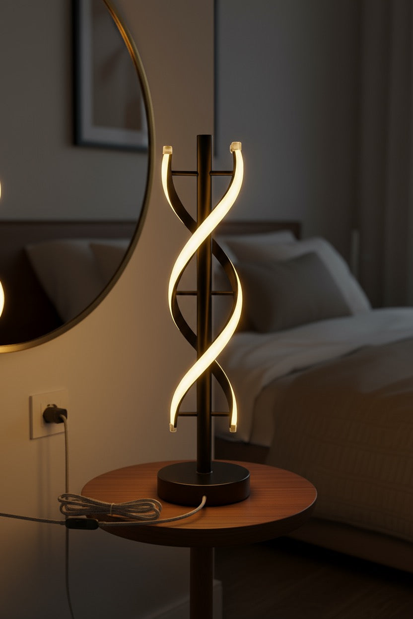 Modern DNA Helix Table Lamp