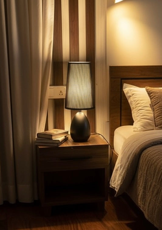 Velvet Noir Table Lamp