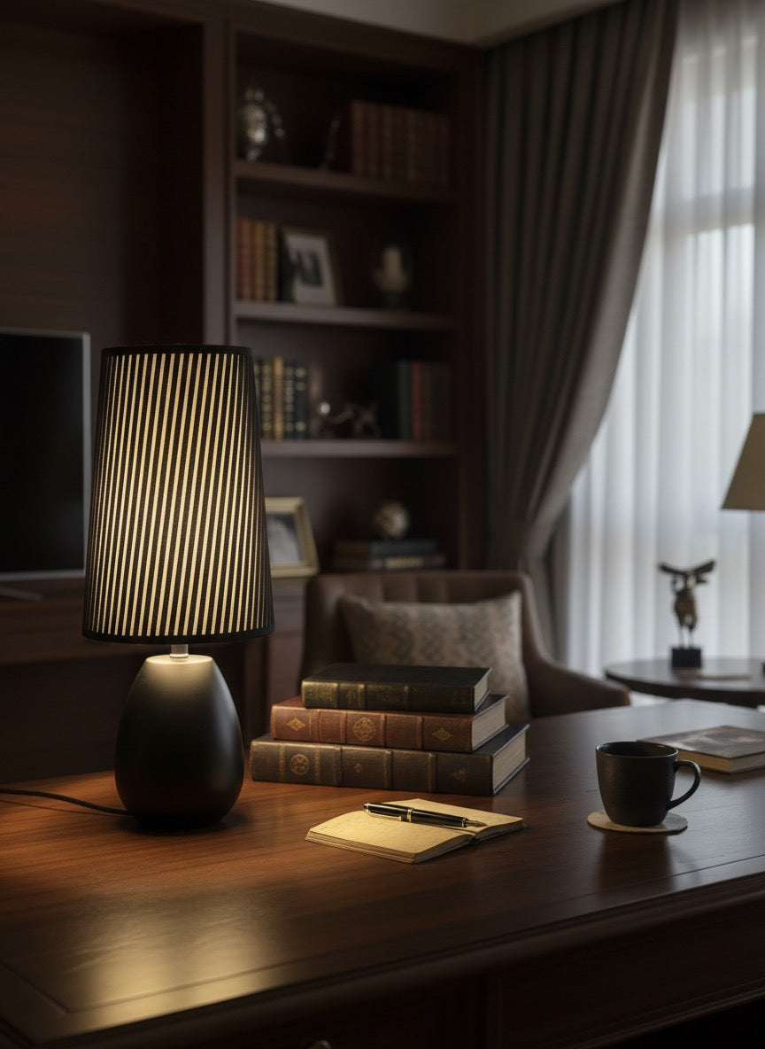 Velvet Noir Table Lamp