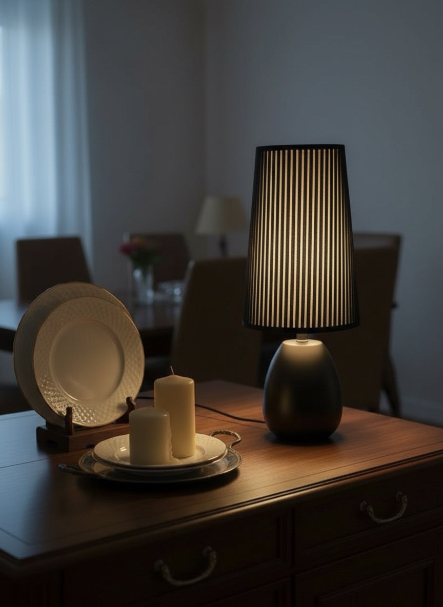Velvet Noir Table Lamp