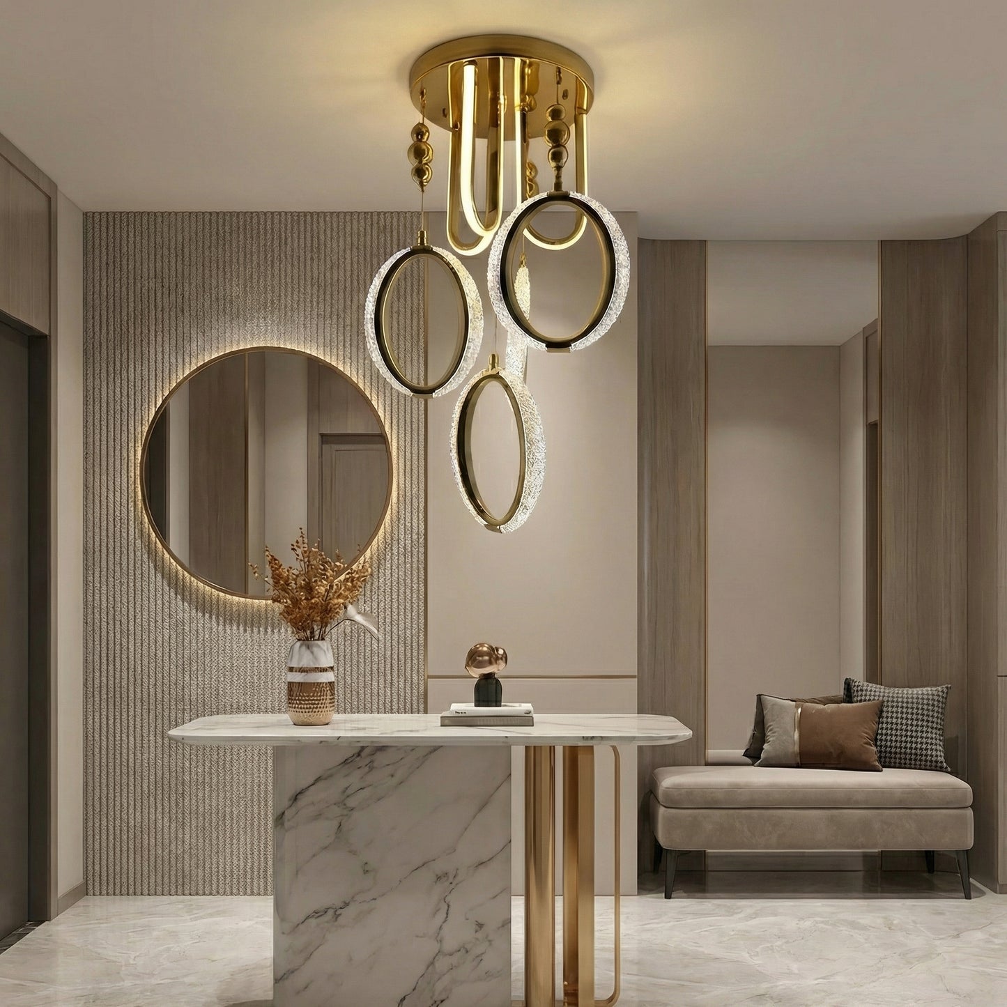 Infinite Ring Luxe Chandelier