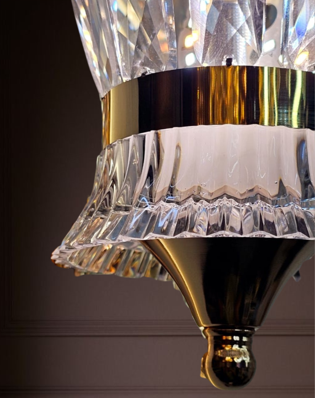 Crystal Bloom Gold Wall Sconce