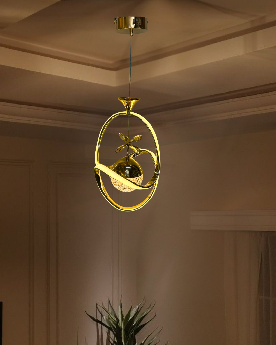 Modern Artistic Crystal Pendant Light Fixture