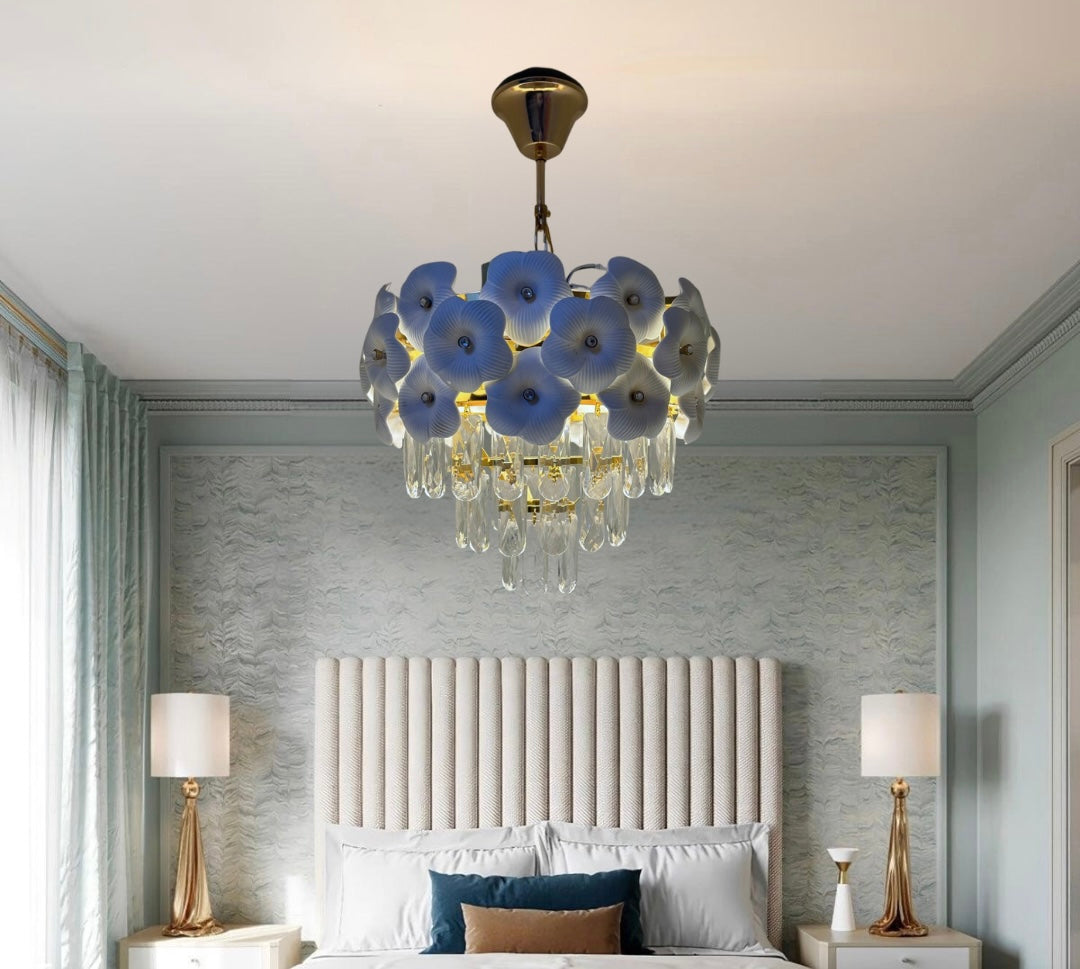 Floral Crystal Chandelier