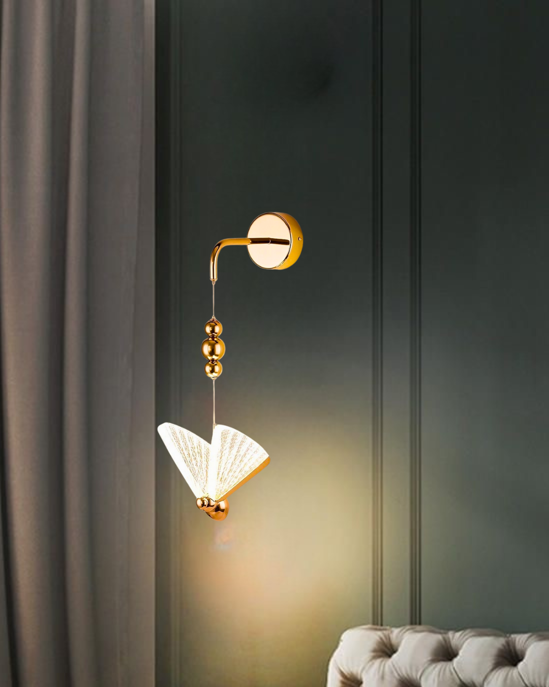 Acrylic Butterfly Wall Light