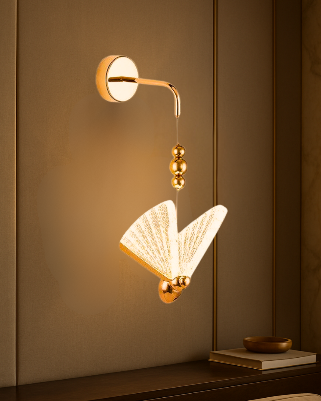 Acrylic Butterfly Wall Light