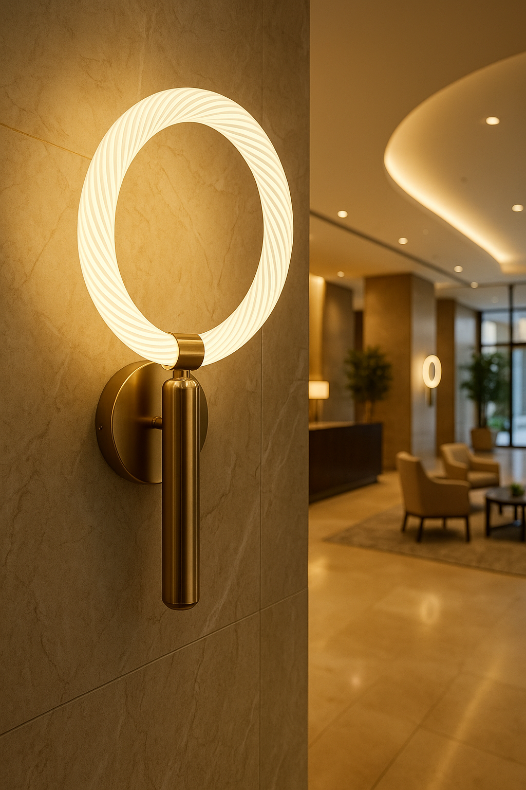 Luminous Halo LED Wall Light
