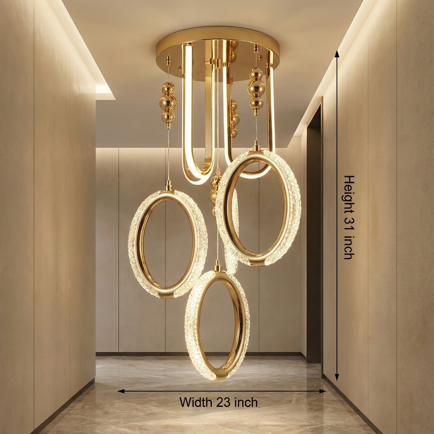 Infinite Ring Luxe Chandelier