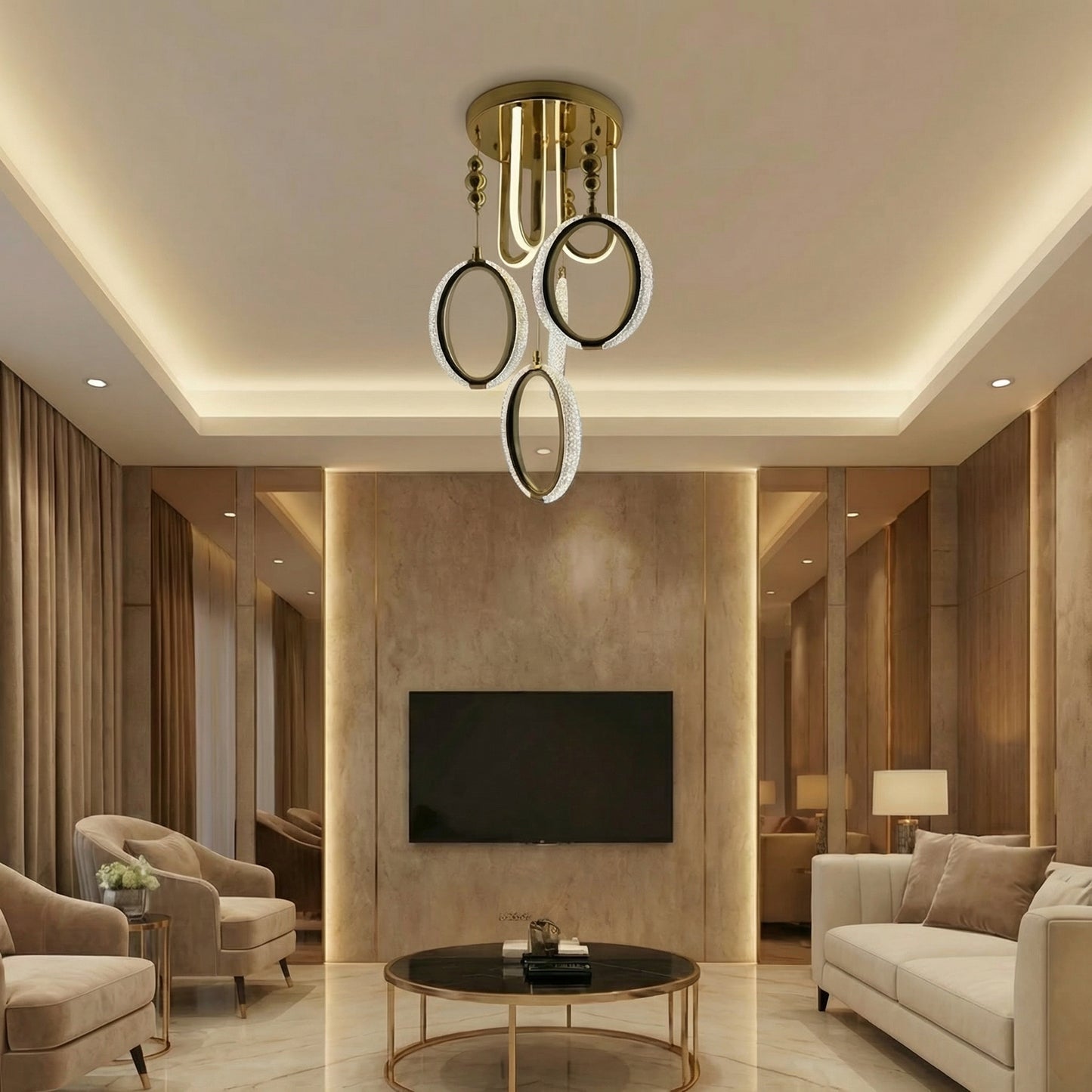 Infinite Ring Luxe Chandelier
